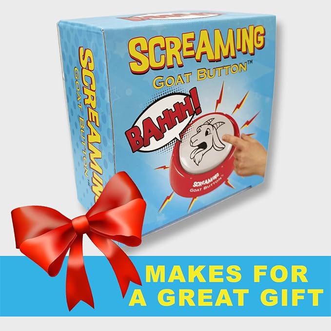 Screaming Goat Button - Funny gag gift product image